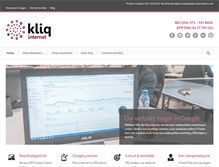 Tablet Screenshot of kliq.nl